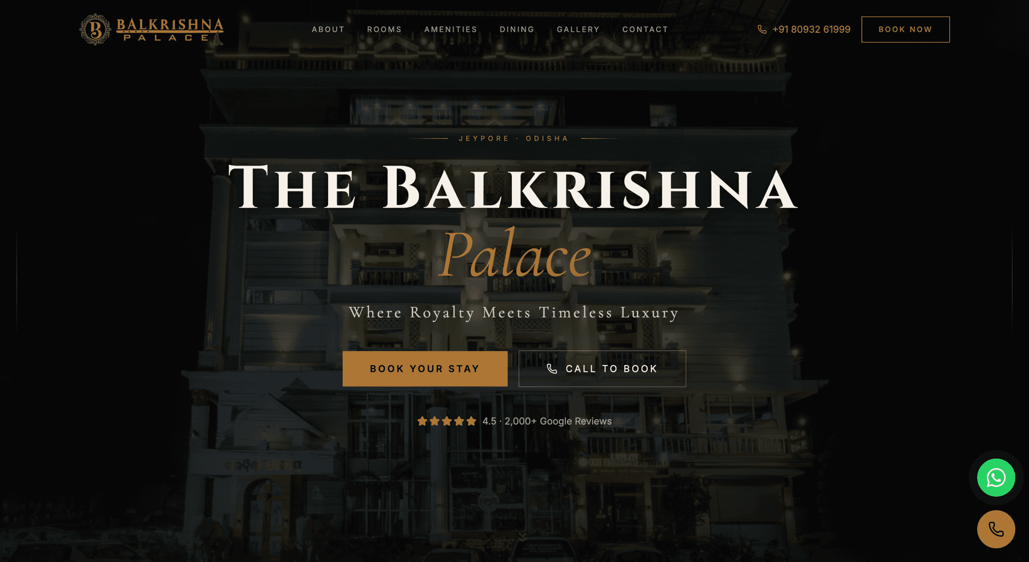 Balkrishna Palace website