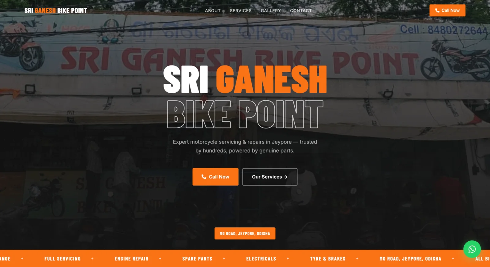 Sri Ganesh Bike Point website
