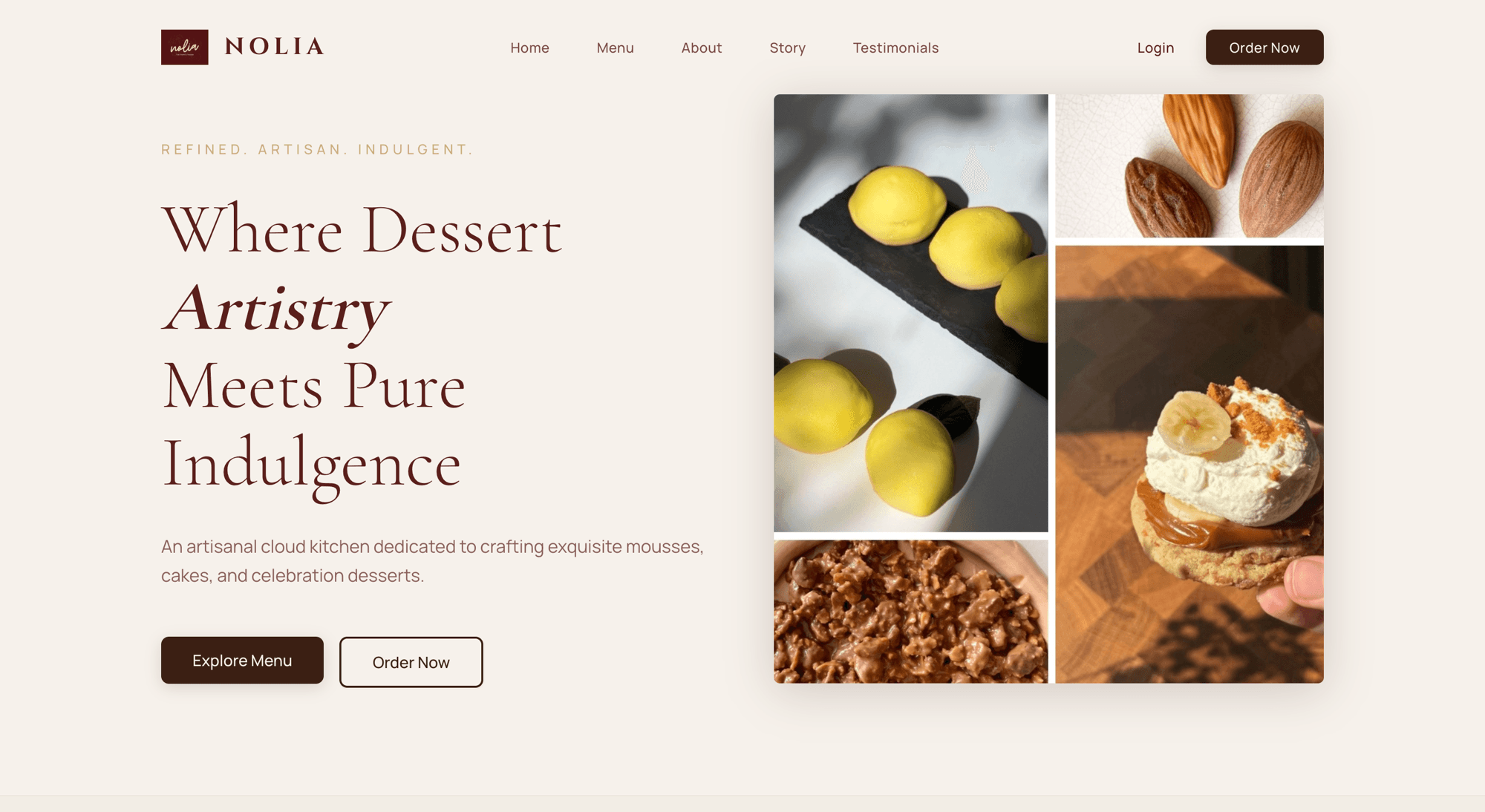 Nolia website