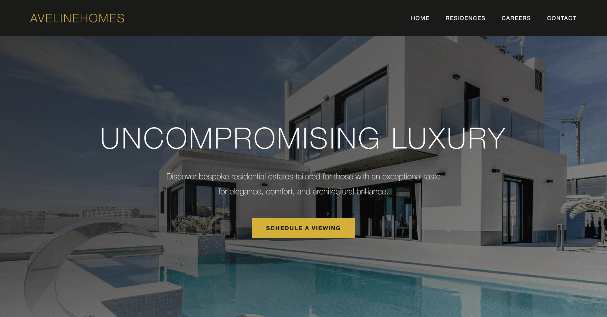 Aveline Homes website
